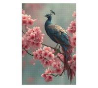 Puzzle pour Adolescents 75x50cm/1000pcs Peacock Perched Among Cherry Blossoms Puzzle pour Adultes, Jouet, Décoration Murale, Défi Difficile, Activités Amusantes À La Maison 75x50cm/1000pcs