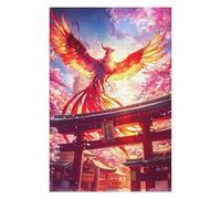 Puzzle pour Adolescents 75x50cm/1000pcs Phoenix Torii Pathway Japa Puzzle pour Adultes, Jouet, Décoration Murale, Défi Difficile, Activités Amusantes À La Maison 75x50cm/1000pcs