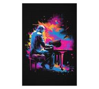 Puzzle pour Adolescents 75x50cm/1000pcs Piano Performance Puzzle pour Adultes Jeux Relaxants Décoration Parfaite Difficile À Compléter 75x50cm/1000pcs