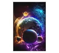Puzzle pour Adolescents 75x50cm/1000pcs Pièces De Puzzle Galactic Glow Adventure Puzzles pour Adultes, Jouet, Décoration Murale, Améliore La Mémoire, Difficile À Compléter 75x50cm/1000pcs