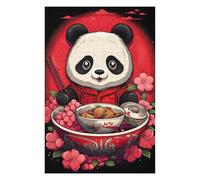 Puzzle pour Adolescents 75x50cm/1000pcs Pièces De Puzzle Japan Panda Ramen Ruby Art Puzzles pour Adultes Jeu Manuel Décoration Parfaite Défi À Compléter 75x50cm/1000pcs