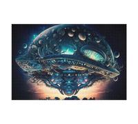 Puzzle pour Adolescents 75x50cm/1000pcs Pièces De Puzzle Whale-Shaped Floating Island in Space Puzzles pour Adultes Jeu Manuel Décoration Parfaite Défi À Compléter 75x50cm/1000pcs