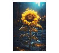 Puzzle pour Adolescents 75x50cm/1000pcs Rainy Sun Flower Puzzles pour Adolescents - Décoration Murale - Améliore La Mémoire - Cadeaux De Noël Et d'anniversaire 75x50cm/1000pcs