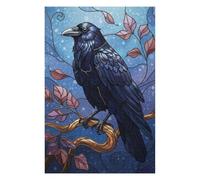 Puzzle pour Adolescents 75x50cm/1000pcs Raven on Branch Digital Art Puzzles pour Adolescents, Jouets Anti-Stress, Cadeaux pour Femmes, Interaction Parent-Enfant 75x50cm/1000pcs