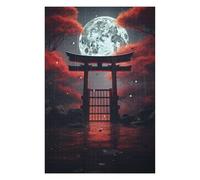 Puzzle pour Adolescents 75x50cm/1000pcs Red Fantasy Gate in Japan Puzzles pour Adolescents Jeux Relaxants Course De Vitesse Manuelle Difficile Et Stimulant 75x50cm/1000pcs