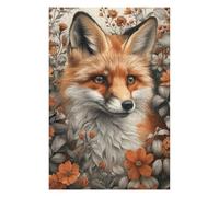 Puzzle pour Adolescents 75x50cm/1000pcs Red Fox in Spring Forest Puzzle Anti-Stress - Analyse Et Logique - Niveau Difficile Et Stimulant 75x50cm/1000pcs
