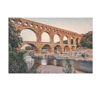 Puzzle pour Adolescents 75x50cm/1000pcs Roman Aqueduct Puzzle À Monter Soi-même - Jouets pour Améliorer La Mémoire - Cadeaux Uniques pour Un Anniversaire Ou Noël 75x50cm/1000pcs