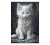 Puzzle pour Adolescents 75x50cm/1000pcs Royal Kitten Portrait Puzzle Adulte, Jouet, Décoration Murale, Difficile, Difficile, Cadeaux Uniques pour Anniversaire Et Noël 75x50cm/1000pcs