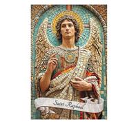 Puzzle pour Adolescents 75x50cm/1000pcs Saint Raphael Archangel Puzzles pour Adolescents - Décoration Murale - Améliore La Mémoire - Cadeaux De Noël Et d'anniversaire 75x50cm/1000pcs