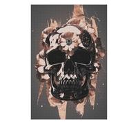 Puzzle pour Adolescents 75x50cm/1000pcs Skull Puzzle pour Adultes Jeux Relaxants Décoration Parfaite Difficile À Compléter 75x50cm/1000pcs