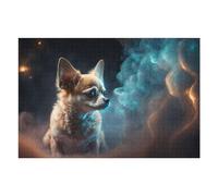 Puzzle pour Adolescents 75x50cm/1000pcs Starry Night Chihuahua Dreamscape Puzzle pour Adultes Jeux Amusants Vacances À La Maison Cadeaux pour Passer Le Temps Entre Amis Et en Famille 75x50cm/1000pcs