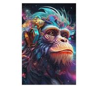 Puzzle pour Adolescents 75x50cm/1000pcs Steampunk Monkey Portrait Puzzles pour Adultes Jeux Relaxants Difficulté Difficile Cadeaux Uniques d'anniversaire Et De Noël 75x50cm/1000pcs