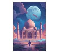 Puzzle pour Adolescents 75x50cm/1000pcs Taj Mahal India Art Puzzle À Monter Soi-même - Jouets pour Améliorer La Mémoire - Cadeaux Uniques pour Un Anniversaire Ou Noël 75x50cm/1000pcs