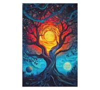 Puzzle pour Adolescents 75x50cm/1000pcs Tree of Two Moons Puzzle pour Adultes - Jouets À Monter Soi-même - Défi Difficile - Cadeaux De Noël Et d'anniversaire 75x50cm/1000pcs