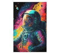 Puzzle pour Adolescents 75x50cm/1000pcs Vibrant Astronaut in Space -6 Puzzles pour Adultes Jeu De Réflexion Course De Vitesse Interaction Parent-Enfant 75x50cm/1000pcs