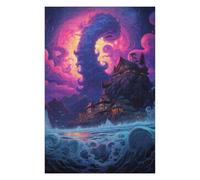 Puzzle pour Adolescents 75x50cm/1000pcs Whispering Waves A Mystical Coastal Retreat Puzzle pour Adultes - Jouets À Monter Soi-même - Défi Difficile - Cadeaux De Noël Et d'anniversaire 75x50cm/1000pcs