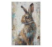 Puzzle pour Adolescents 75x50cm/1000pcs Wild Hare Whimsy Puzzle pour Adultes, Jouet, Décoration Murale, Défi Difficile, Activités Amusantes À La Maison 75x50cm/1000pcs