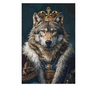 Puzzle pour Adolescents 75x50cm/1000pcs Wolf King Puzzle pour Adultes, Jouet, Décoration Murale, Défi Difficile, Activités Amusantes À La Maison 75x50cm/1000pcs