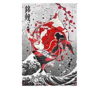 Puzzle pour Adolescents 75x50cm/1000pcs Yin Yang Koi Fish Puzzle pour Adultes Jeux Amusants Découpe De Précision Cadeaux Uniques d'anniversaire Et De Noël 75x50cm/1000pcs