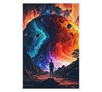 Puzzle pour Adolescents 75x50cm/1000pcs Yin-Yang Universe Cosmic Balance Puzzle pour Adultes, Jeux Familiaux, Difficile, Idéal comme Cadeau pour Toute La Famille 75x50cm/1000pcs