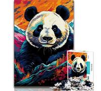 Puzzle pour Adolescents, Animaux colorés, Panda, 1 000 pièces, pour Adultes et Adolescents, Jeu éducatif, défi, Collection d'artistes, Beaux-Arts, 75x50cm