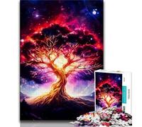 Puzzle pour Adolescents Arbre de Vie Cosmique 1000 pièces pour Adultes Jeu Familial Anti-Stress défi Difficile Superbes Cadeaux et Jouets (50x75cm)