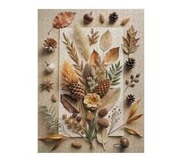 Puzzle pour Adolescents Autumnal Still Life with Natural Elements Puzzle, Jouet, Décoration Murale, Analyse Et Logique, Activités Ludiques À La Maison, 52x38cm/1000pcs