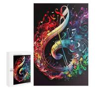 Puzzle pour Adolescents Colorful Musical Harmony Artwork Puzzle Adulte Anti-Stress, Cadeau d'anniversaire, Cadeaux, 1000 PCS