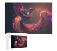 Puzzle pour Adolescents Cosmic Hummingbird A Celestial Dance Puzzle Adulte Anti-Stress, Cadeau d'anniversaire, Cadeaux, 1000 PCS
