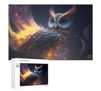 Puzzle pour Adolescents Cosmic Owl Celestial Beauty in Flight Puzzle Adulte Anti-Stress, Cadeau d'anniversaire, Cadeaux, 1000 PCS