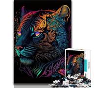 Puzzle pour Adolescents Cosmos Tiger 1000 pièces pour Adolescents et Adultes Anti-Stress défi Difficile renforce l'amour Entre Couples (50x75cm)