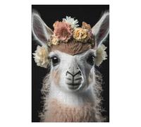 Puzzle pour Adolescents Cute Baby Fluffy Llama Puzzle, Jouet, Décoration Murale, Analyse Et Logique, Activités Ludiques À La Maison, 75x50cm/1000pcs