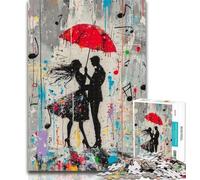 Puzzle pour Adolescents, Danseuse Parisienne, Graffiti, 1 000 pièces, Jouet éducatif Anti-Stress, idéal comme Cadeau, 50x75cm