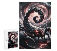 Puzzle pour Adolescents Dark Scorpio Rising Puzzle Adulte Anti-Stress, Cadeau d'anniversaire, Cadeaux, 1000 PCS