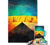 Puzzle pour Adolescents de 1000 pièces Chemin vers Le Rocher sacré Jeu de réflexion Stimulant la rapidité d'exécution Exercice cérébral (Dimensions 50x75cm)