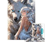 Puzzle pour Adolescents de 1000 pièces Compagnons au Clair de Lune Jeu de détente pour Adultes et familles idéal pour Un Anniversaire ou Noël (38x26cm)