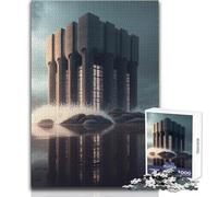 Puzzle pour Adolescents de 1000 pièces « Construire Le Futur » - Jeu au Design élégant pour Un Anniversaire - Dimensions : 38x26cm