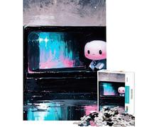 Puzzle pour Adolescents de 1000 pièces Figure Solitaire dans Une boîte Jeu Familial Difficile et Stimulant décoration Murale à partir de 14 Ans (38x26cm)