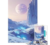 Puzzle pour Adolescents de 1000 pièces « La planète de Glace » Jeu éducatif pour Un Anniversaire ou des activités familiales (Dimensions 38x26cm)