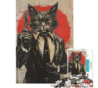 Puzzle pour Adolescents de 1000 pièces Le Chat Espion Jeu Manuel Cadeau d'anniversaire idéal pour Toute la Famille (Taille 50x75cm)