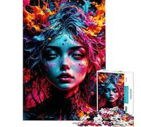 Puzzle pour Adolescents de 1000 pièces Mon Esprit explose Puzzle pour Adultes Jouet Anti-Stress Décoration Murale Cadeau pour Amis et Famille (Dimensions 38x26cm)