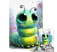 Puzzle pour Adolescents de 1000 pièces Motif Chenille Mignonne dans Un Jardin Jeu Manuel Stimulant et Difficile idéal comme Cadeau pour Toute la Famille (Taille 38x52cm)