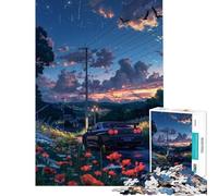 Puzzle pour Adolescents de 1000 pièces Nissan GTR R Ambiance Anime pour stimuler Le Cerveau et s'amuser en Famille Jeu de Construction à partir de 14 Ans (38x26cm)