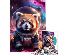 Puzzle pour Adolescents de 1000 pièces Panda Explorateur de l'espace Jeu Manuel Cadeau d'anniversaire idéal pour Toute la Famille (Dimensions 38x52cm)