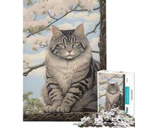 Puzzle pour Adolescents de 1000 pièces Peinture Japonaise Difficile et Stimulant Jeu Familial pour Les 14 Ans et Plus (38x52cm)