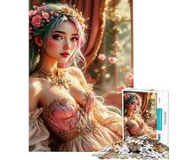 Puzzle pour Adolescents de 1000 pièces Portrait de Princesse de Conte de fées Difficile et Stimulant Jeu Familial à partir de 14 Ans (38x26cm)