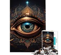 Puzzle pour Adolescents de 1000 pièces Puzzle de Perception du troisième œil pour Adultes Jeu de réflexion Cadeau pour Femmes idéal pour Toute la Famille (Taille 38x26cm)
