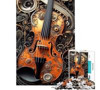Puzzle pour Adolescents de 1000 pièces Puzzle Musical sur Le thème du Violon Jeu Manuel pour Adultes pour Les Femmes et Toute la Famille (Taille 50x75cm)