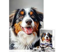 Puzzle pour Adolescents de 1000 pièces représentant Un Joyeux Bouvier Bernois Jeu éducatif et Amusant idéal pour Les Anniversaires Comprend Une Affiche et Une fiche de Questions-réponses Assorties