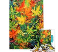 Puzzle pour Adolescents de 1000 pièces sur Le thème du Canna t de la Marijuana Jeu Manuel pour Adultes décoration Murale pour Toute la Famille (Taille 38x26cm)
